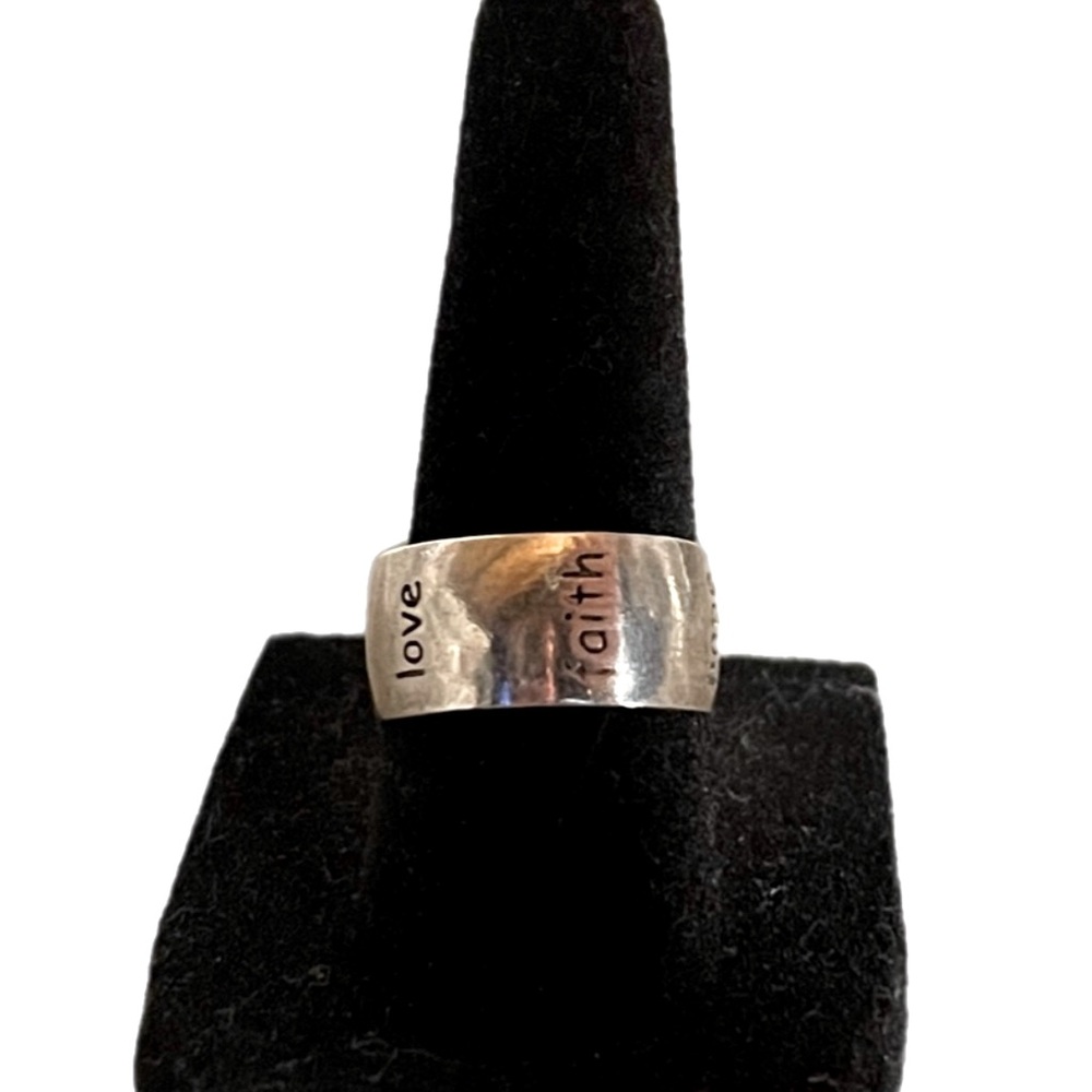 Vintage Sterling silver WISH ring